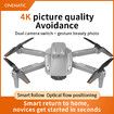 2022 Newest Drone 1080P 4K HD WiFi FPV Dual Camera Height Keep Real Time Transmission Foldable Smart Obstacle Avoidance Air Vehicle RC Drone L21 Color Grey
