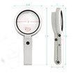 Magnifying Glass with 8 LED Lights, Hands Free Magnifying Glass, Double Magnification Lens, Bright and Soft Light Settings, Ideal for Reading Books, Jewelry, Coins, Crafts and Hobbies