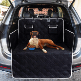 SUV Cargo Cover Waterproof Pet Trunk Protector Dog Seat Mat Pad 103x185cm Washable 2 Pockets Travel Accessory