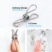 52 Clips Clothes Drying Racks Stainless Steel Drip Hanger Folding Clothes Drying Socks, Bras, Towel, Underwear,