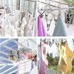 52 Clips Clothes Drying Racks Stainless Steel Drip Hanger Folding Clothes Drying Socks, Bras, Towel, Underwear,
