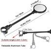 2Pcs Bike Mirrors 360 Degree Rotation Adjustable HD Wide Angle Mountain Road Bikes Bicycles Cycling Riding Safety