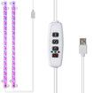 2 Strips Grow Light Four Heads Growing lamp Full Spectrum Dimmable Levels Led Plant Lamp with Red Blue Lights