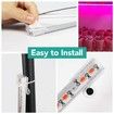 2 Strips Grow Light Four Heads Growing lamp Full Spectrum Dimmable Levels Led Plant Lamp with Red Blue Lights