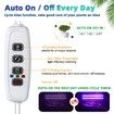 2 Strips Grow Light Four Heads Growing lamp Full Spectrum Dimmable Levels Led Plant Lamp with Red Blue Lights