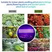2 Strips Grow Light Four Heads Growing lamp Full Spectrum Dimmable Levels Led Plant Lamp with Red Blue Lights