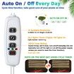 4 Strips Grow Light Four Heads Growing lamp, Full Spectrum Dimmable Levels Led Warm Light for Green House Hydroponics Succulent