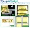 4 Strips Grow Light Four Heads Growing lamp, Full Spectrum Dimmable Levels Led Warm Light for Green House Hydroponics Succulent