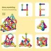 64Pcs Magnetic Balls and Rods Building Sticks Blocks Set Vibrant Colors Different Sizes Curved Shapes Children Educational Stacking STEM Magnet Toys