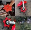 Steel Trimmer Head, Premium 6 Steel Razors Trimmer Head, Upgraded Universal Weed Eater Blades Metal, 65Mn Professional Steel Razor Trimmer Head (Red)