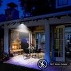 3.5V 1000lu 48 LED Solar Lights Outdoor Bright Wall Mount Auto Dusk to Dawn Security Lighting for Front Door Shed Patio Barn Garage (Black)