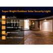 3.5V 1000lu 48 LED Solar Lights Outdoor Bright Wall Mount Auto Dusk to Dawn Security Lighting for Front Door Shed Patio Barn Garage (Black)