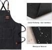 Chef Aprons for Men Women Cooking Kitchen Canvas Apron