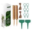 2x 30cm Plant Climbing Frame Climbing Column Set, Coconut Silk Column Rod Pile Frame Bamboo Moss Rod Winding Palm Column