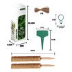 2x 30cm Plant Climbing Frame Climbing Column Set, Coconut Silk Column Rod Pile Frame Bamboo Moss Rod Winding Palm Column