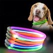 USB LED pet night collar for glowing dogs rechargeable glowing LED night safety rechargeable(70cm)