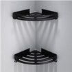 Black Corner Bathroom Shelf Organizer for Shower Storage Rack Aluminum Wall Shampoo Holder for Bathroom