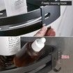 Black Corner Bathroom Shelf Organizer for Shower Storage Rack Aluminum Wall Shampoo Holder for Bathroom