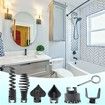 7 Piece Drain Cleaning Tool Set, Cutter Head Cleaning Tool for Drain Drills