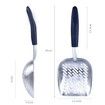 Cat Litter Scoop, Cat Scooper,Aluminum Alloy Sifter,Deep Shovel, Long Handle, Poop Sifting, Durable, Heavy Duty, for Litter Box,Jumbo Size (black)