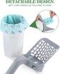 Cat Litter Spoon Cat Litter One Piece Shovel Portable Kitten Litters Scooper with Garbage Bag High Capacity Cats Cleaning Supplies