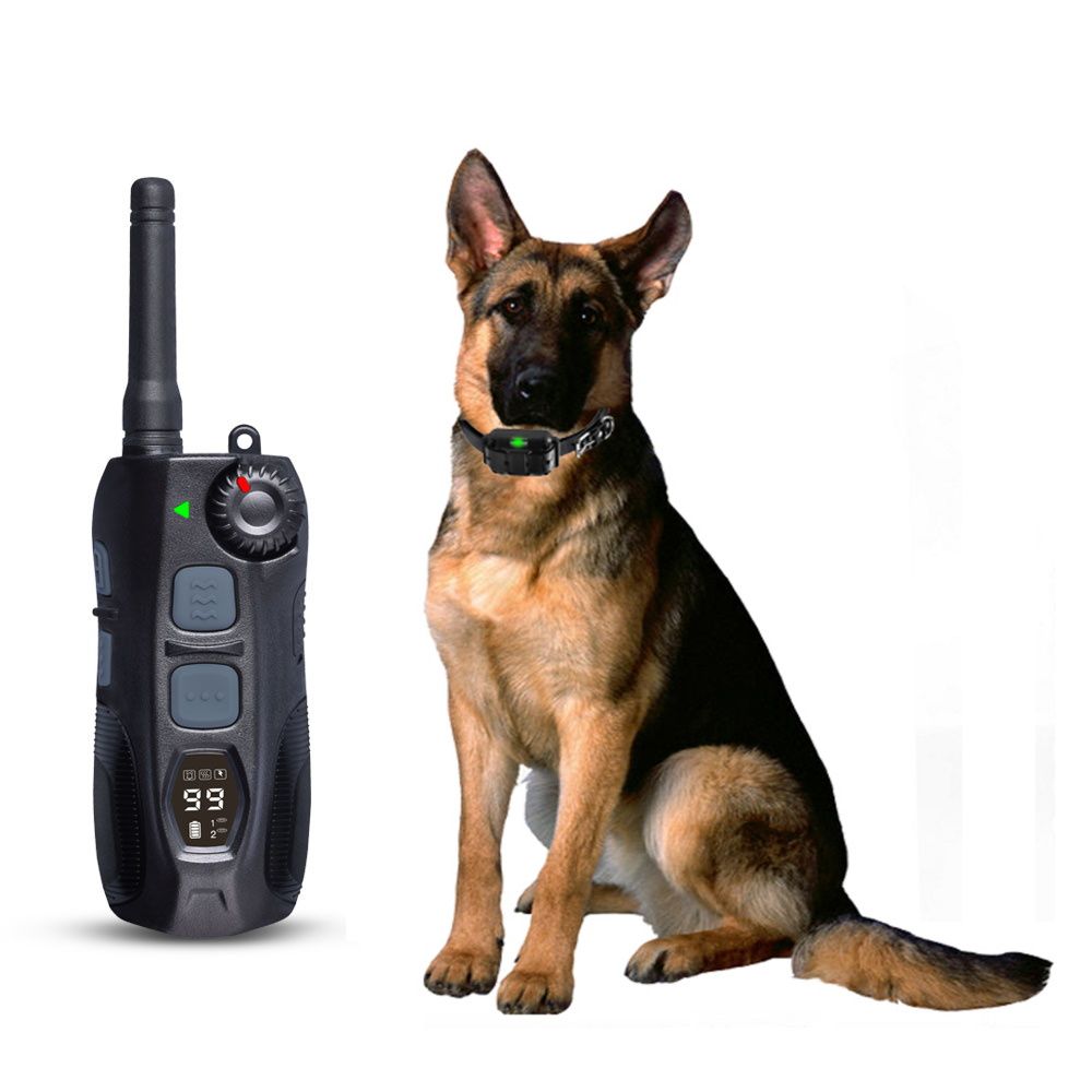 Dog Training Collar Waterproof Rechargeable Remote 2000m Range Shock Vibration Flashing Light Beacons 2 Collars Long Battery Life