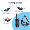 Dog Training Collar Waterproof Rechargeable Remote 2000m Range Shock Vibration Flashing Light Beacons 2 Collars Long Battery Life