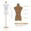 Female Mannequin Torso Display Stand Manikin Dress Form Dressmakers Sewing Fashion Tripod Base 164-180CM White