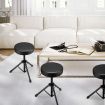 Melodic Drum Stool Throne Seat Chair Folding Padded Rotatable for Kids Adults