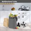 Multi Terrain Shopping Cart Trolley Foldable Waterproof Grocery Bag Aluminium Tri-Wheel Grey