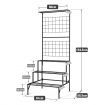 3-Tier Hanging Plant Stand Rack Metal Flower Pot Display Shelf Garden Planter Black