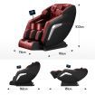 HOMASA Massage Chair Zero Gravity Recliner Electric Massager Full Body with Touch Control Red