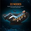 HOMASA Massage Chair Zero Gravity Recliner Electric Massager Full Body with Touch Control Red