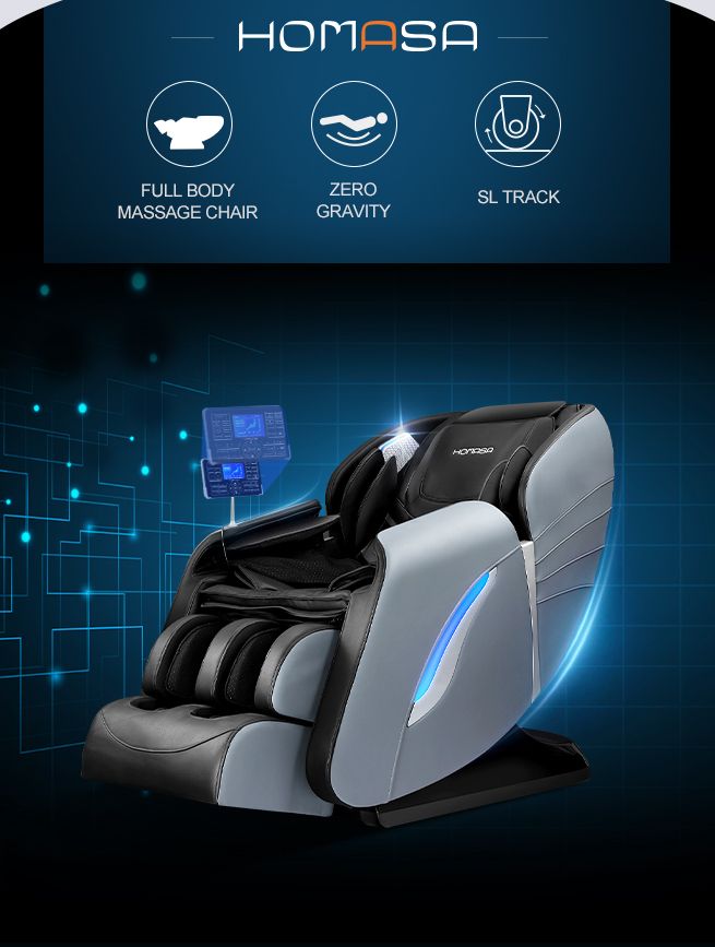 HOMASA Massage Chair 4D Electric Massager Zero Gravity Recliner with