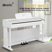 Melodic 88 Key Digital Piano Weighted Keyboard Hammer Action with Sliding Cover White