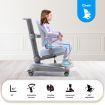 Blue Ergonomic Children Kids Study Desk and Chair Set Height Adjustable Storage Shelf Drawer