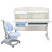 Blue Ergonomic Children Kids Study Desk and Chair Set Height Adjustable Storage Shelf Drawer