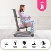 Kids Study Desk and Chair Set Pink Ergonomic Children Height Adjustable Storage Shelf Drawer