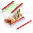 Hanging Storage Rack Refrigerator Hanging Storage Clip Sliding Rail Tray for Food Bag Fridge Organizer Useful Things for Home Include 6 food bags