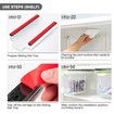 Hanging Storage Rack Refrigerator Hanging Storage Clip Sliding Rail Tray for Food Bag Fridge Organizer Useful Things for Home Include 6 food bags