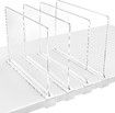 4 Pack Shelf Dividers Closet Shelves for Wood Shelves Cabinets Bedroom Organization and Storage, Clear Acrylic