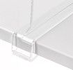 4 Pack Shelf Dividers Closet Shelves for Wood Shelves Cabinets Bedroom Organization and Storage, Clear Acrylic