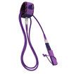 Surfboard Leash SUP Straight Rope 10ft for All Kinds of Surfboards - Purpal