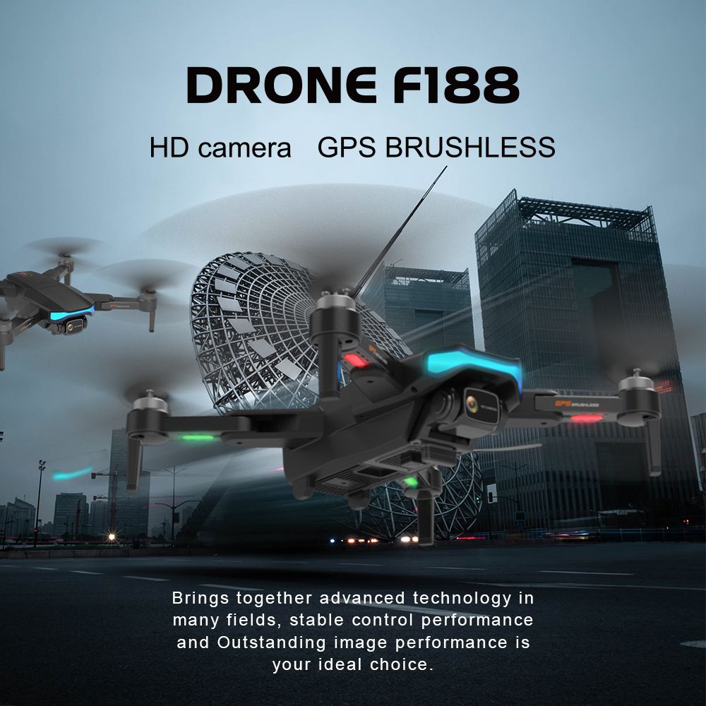 2022 Newest Folding 5G brushless GPS positioning drone HD 6K ESC 90 degree dual-lens cross-border remote control drone