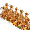 Stainless Steel Chicken Leg Grill Rack with Pan
