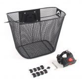 Bicycle basket Iron net basket detachable portable basket