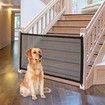 Magic Pet Gate for House Black Portable Mesh Folding Safety Fence Baby Dog Gate Isolated Gauze Enclosure Gate Pet Dog Supplies 110*72cm