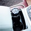 Portable Car Ashtray with Smokeless Blue LED Light Smoking Holder (Black)