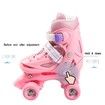 SizeS Roller Skates 4 Sizes Adjustable Double-row Roller Skating Shoes Roller Skates,suitable for beginners
