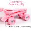 SizeS Roller Skates 4 Sizes Adjustable Double-row Roller Skating Shoes Roller Skates,suitable for beginners